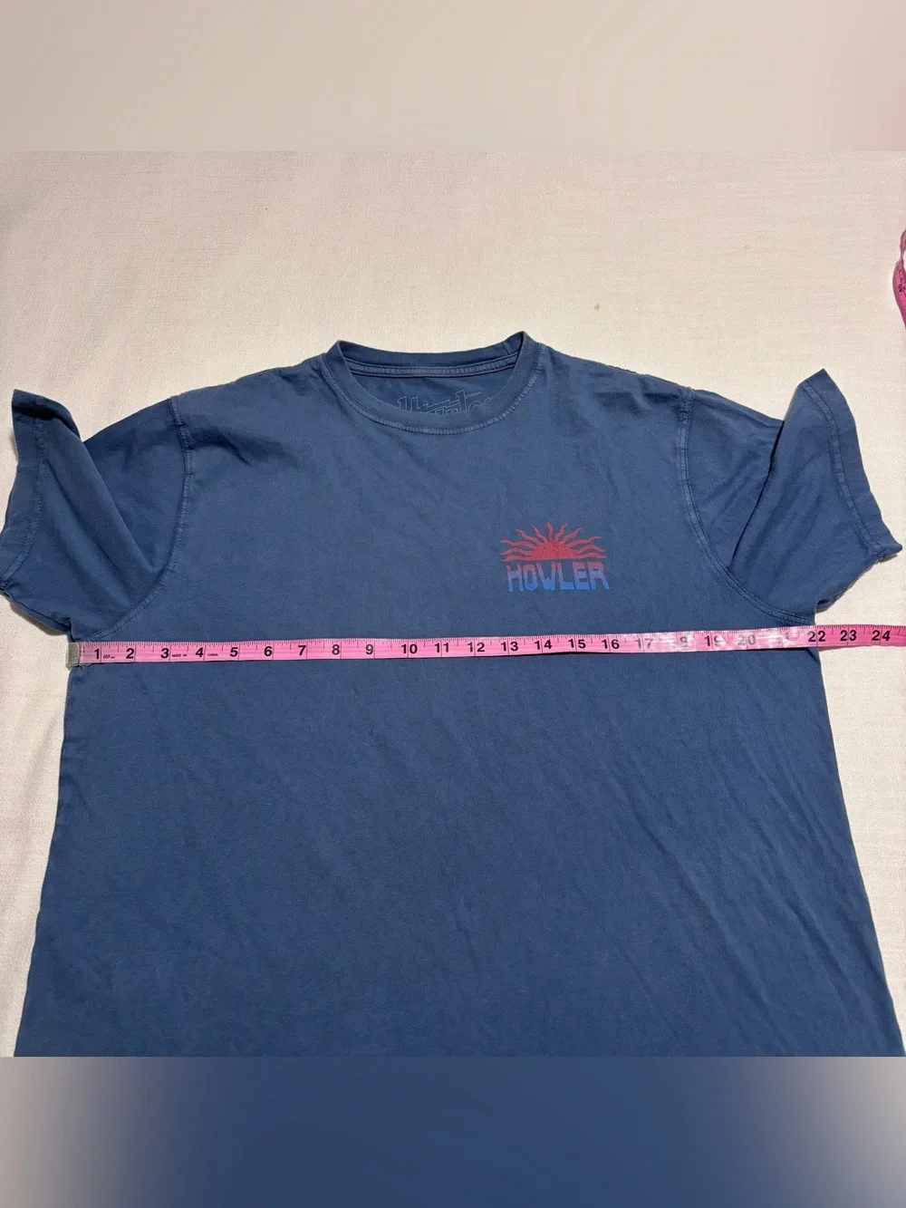 Men’s Howler Brothers El Sol Cotton T-Shirt | Blue | Size Large